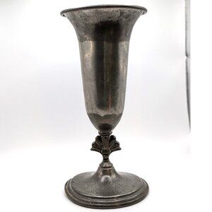 Vintage Pewter Vase, Home Décor, Farmhouse; Pewter Goblet; Pewter Chalice